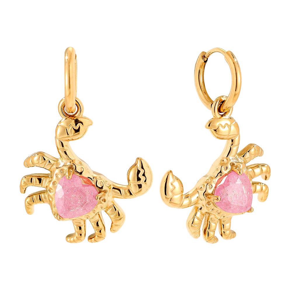 Crab Earrings - Gold