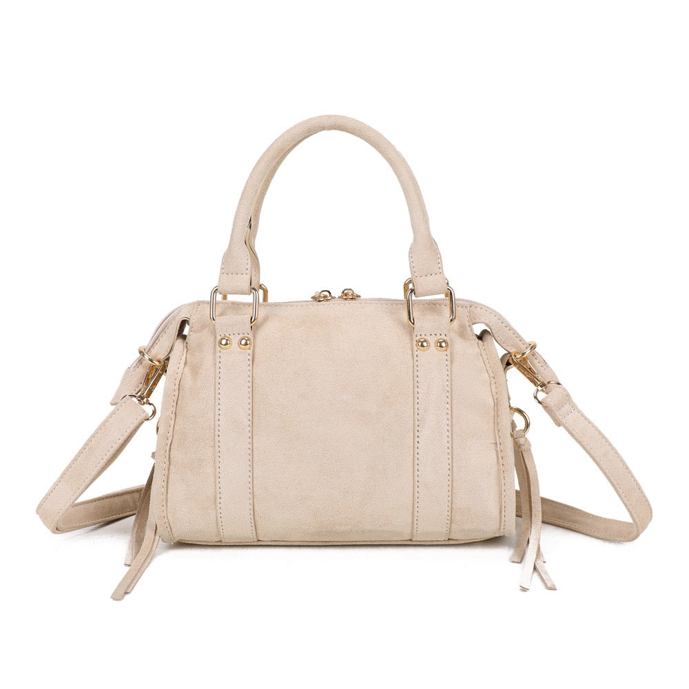 Liv Classic Suède Medium Tas - Beige