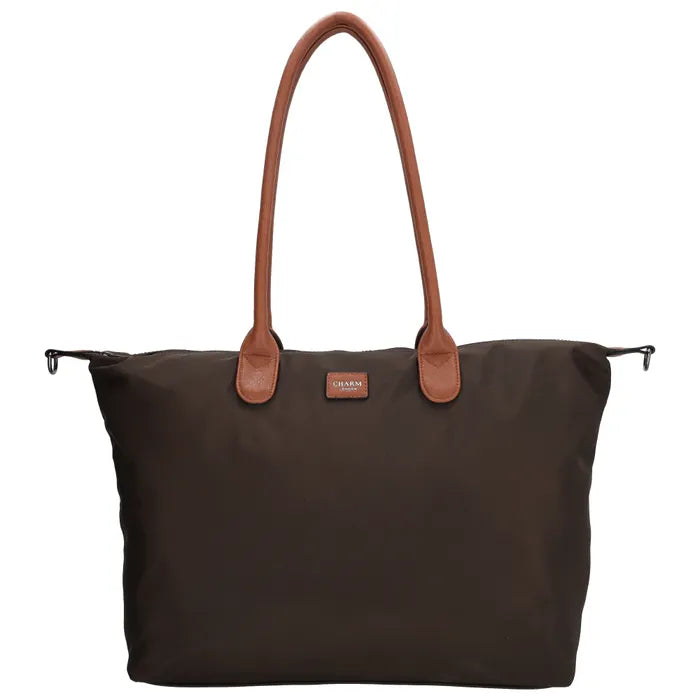 Charm London Buckingham Tas - Koffie Bruin