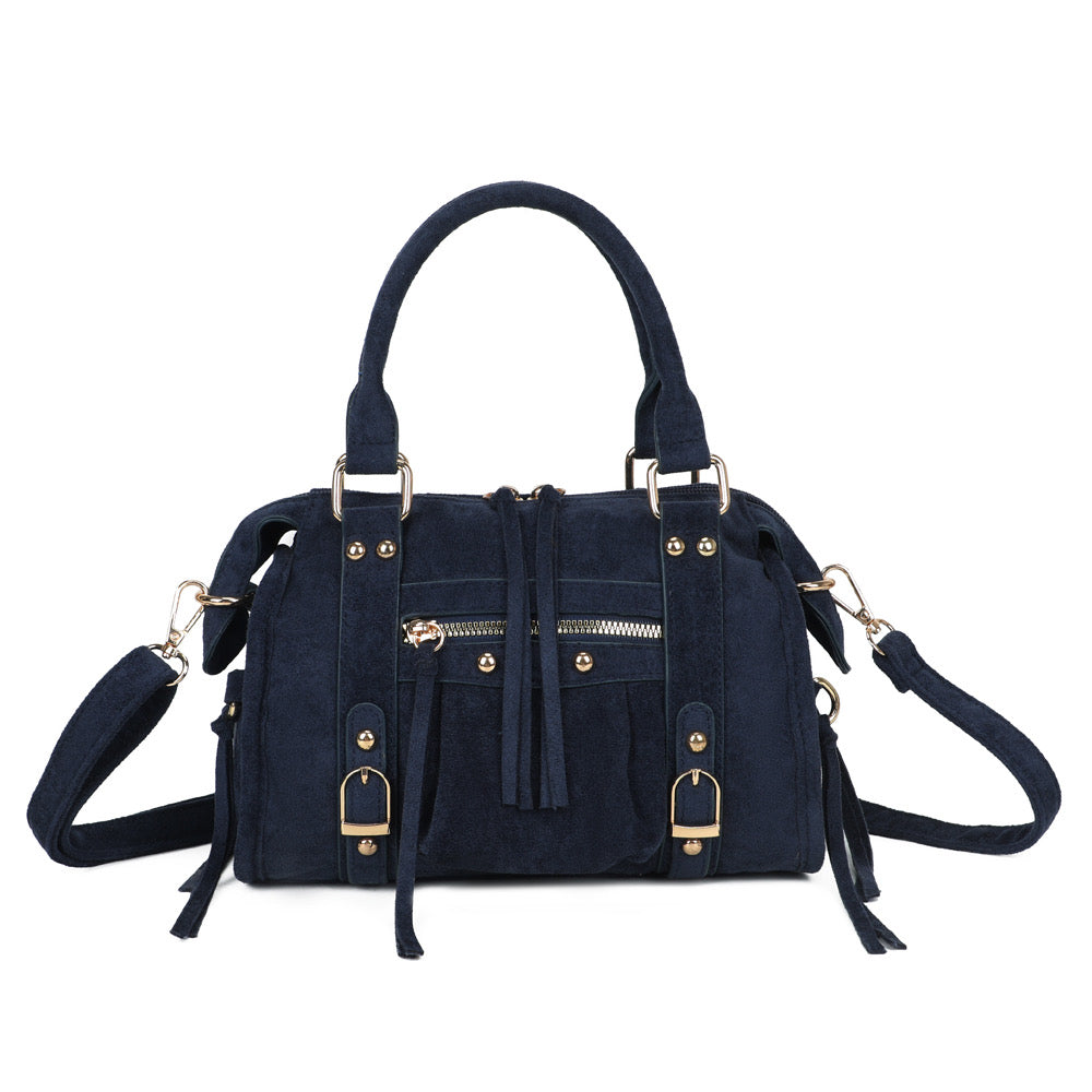 Liv Classic Suède Medium Tas - Navy