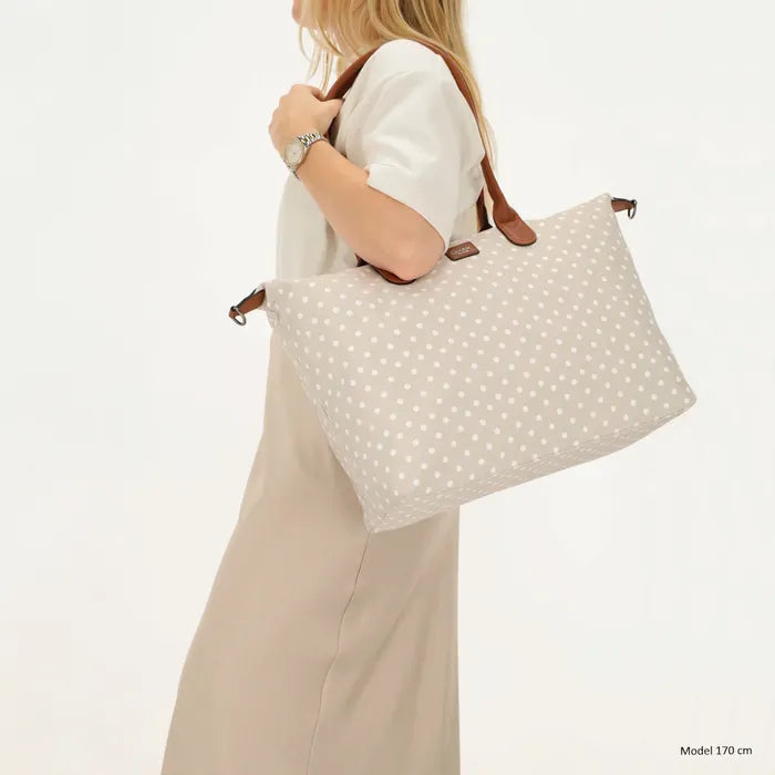 Charm London Buckingham Tas - Polka Dot Beige