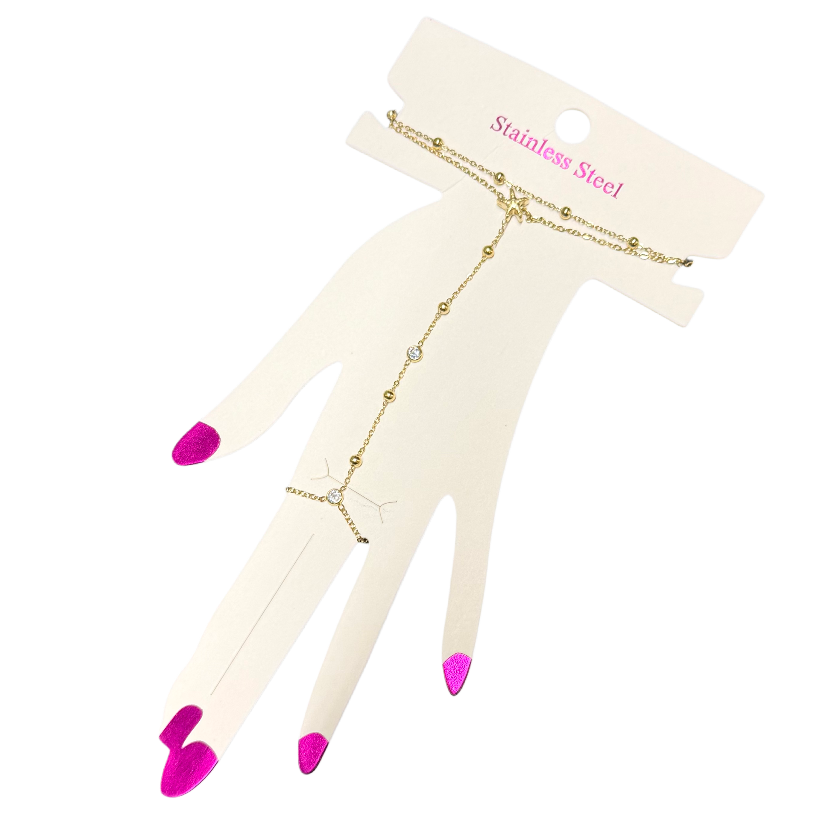 Handchain Starfish - Gold