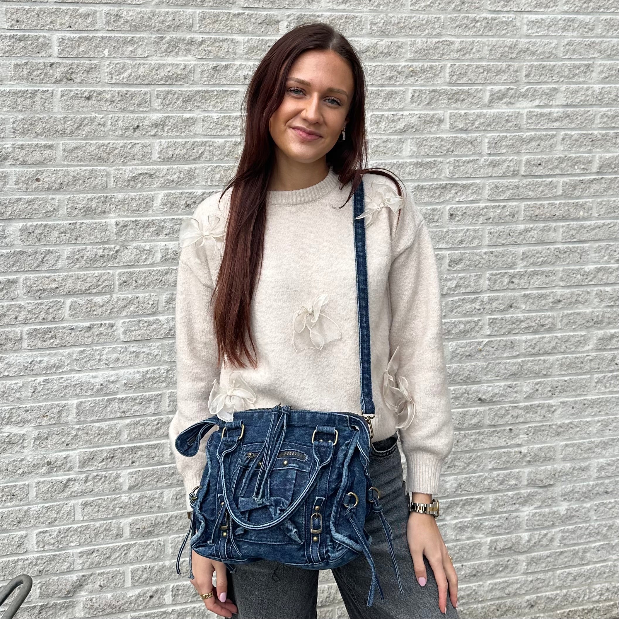 Liv Denim M/L Tas - Donker Blauw