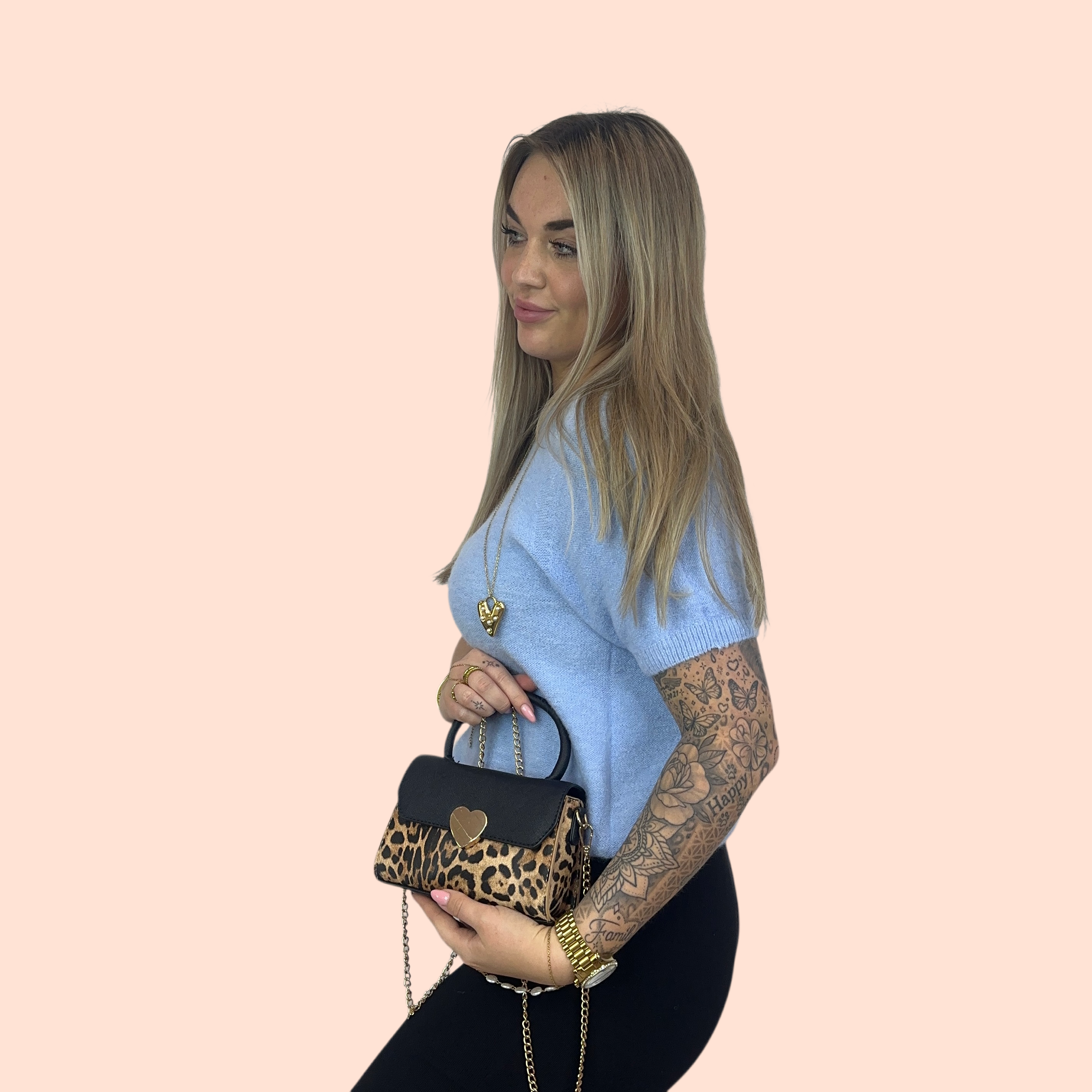 Iris Panter Tas - Zwart