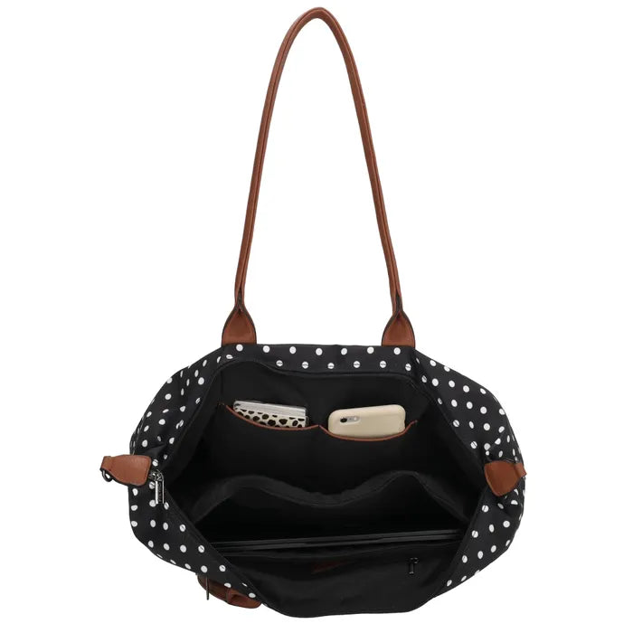 Charm London Buckingham Tas - Polka Dot Zwart