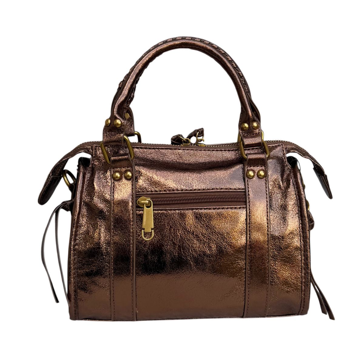Liv Glitter Medium Tas - Brons