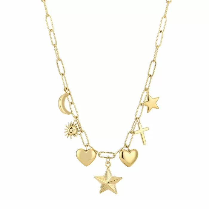 Bedels Stars Necklace 40 cm - Gold