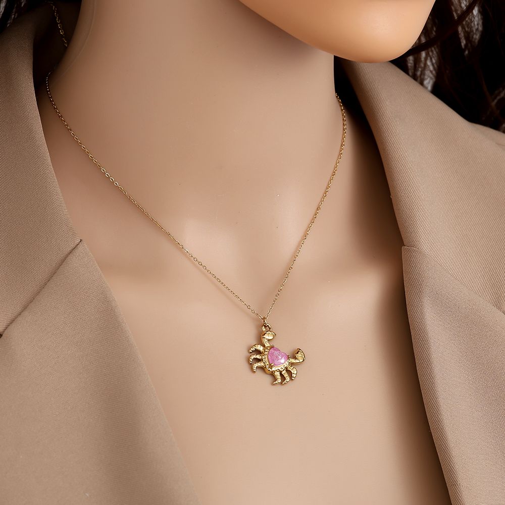 Crab Necklace 43 cm - Silver