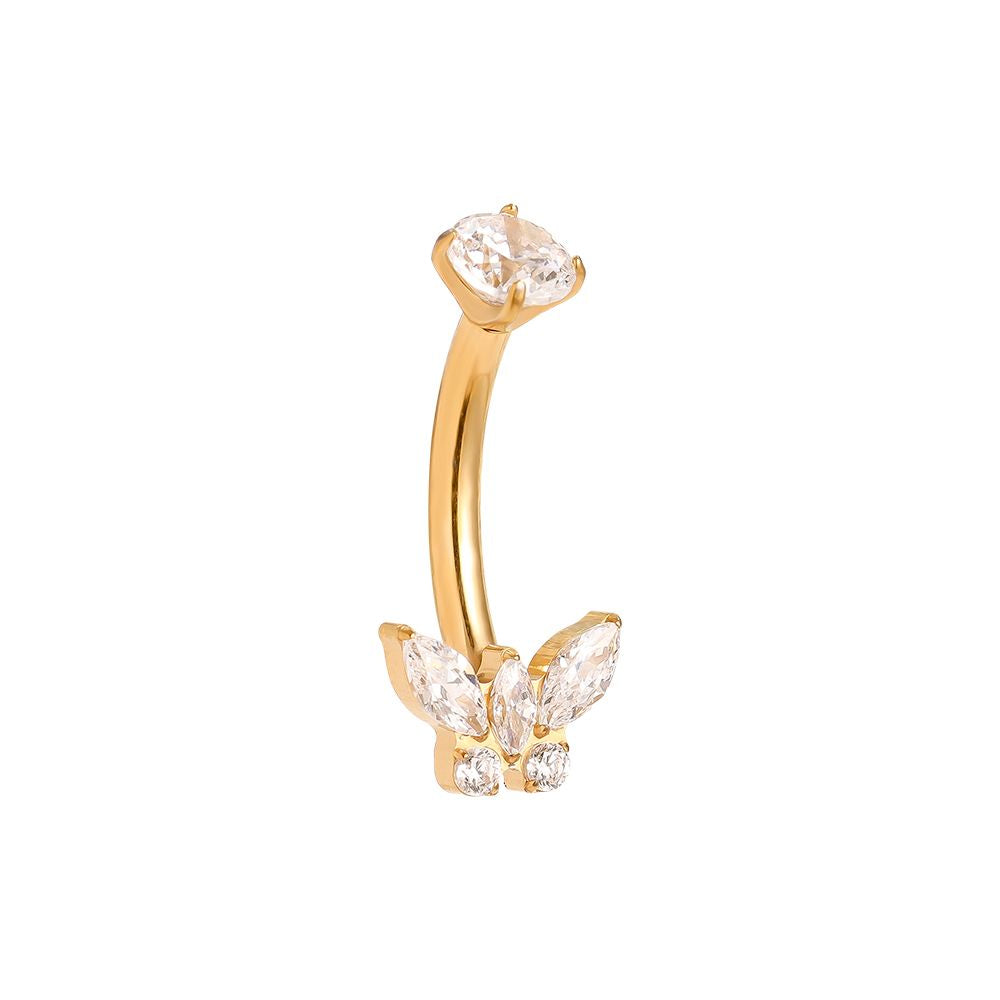 Butterfly Navelpiercing - Gold