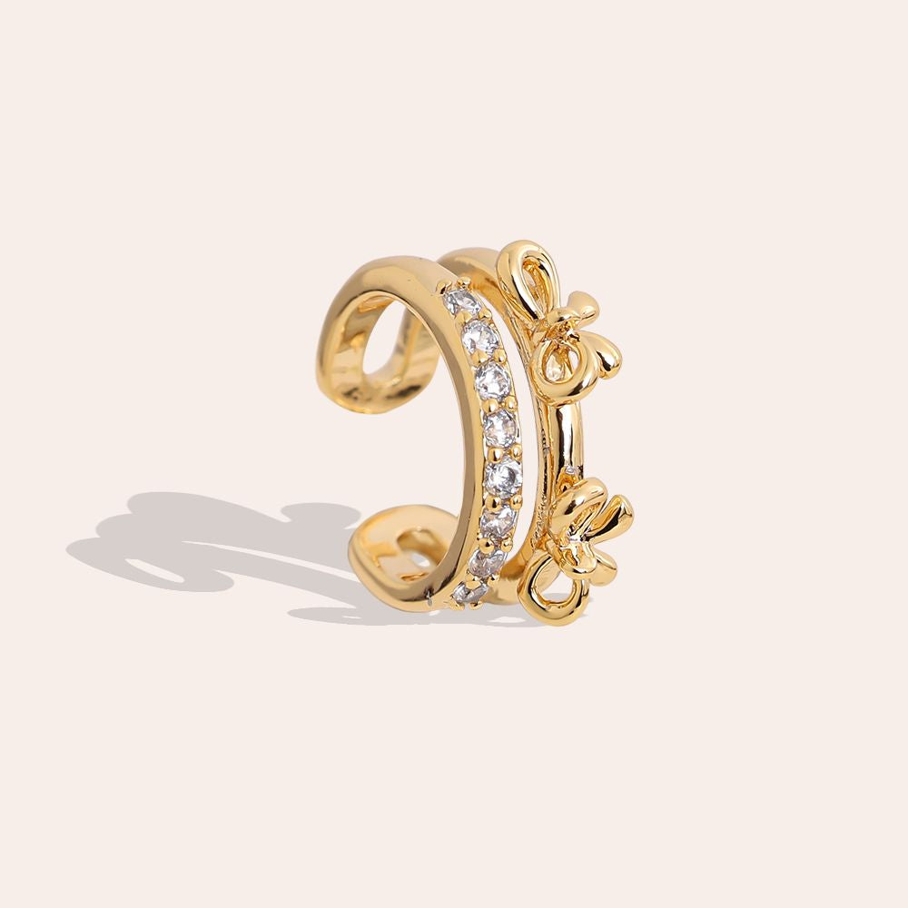 Earcuff Strikjes - Gold