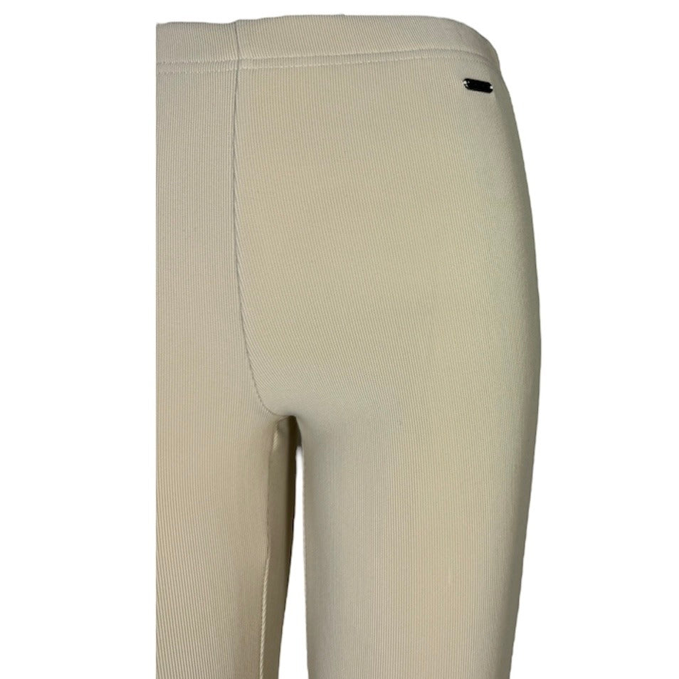 Rib Flared Broek Alina zonder Split - Beige
