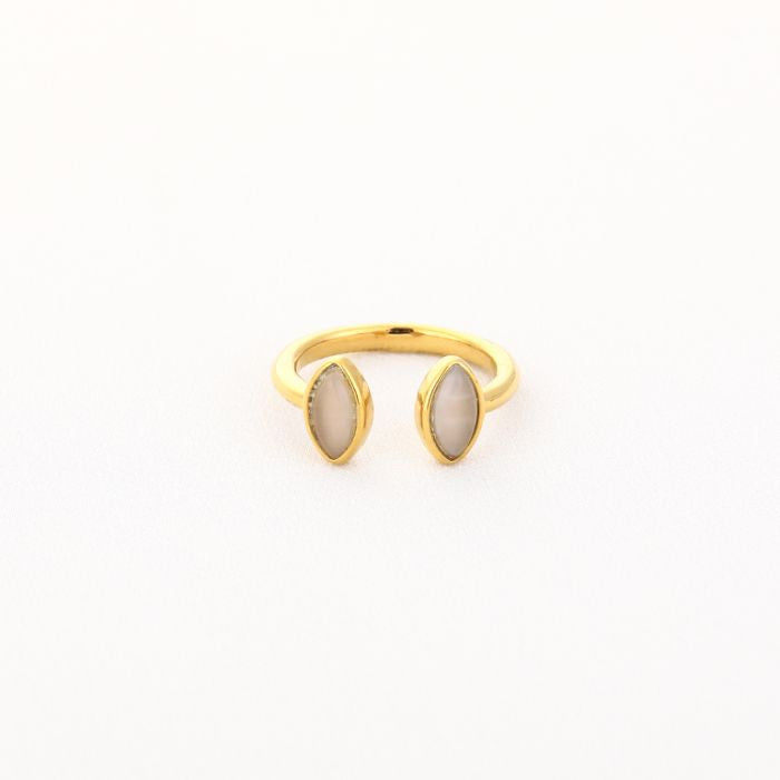 Livia Crème Ring - Gold