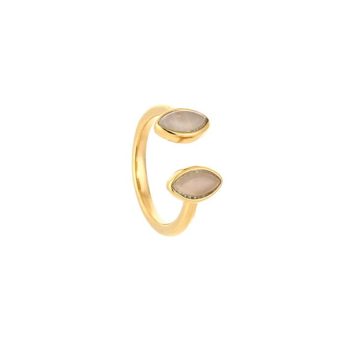 Livia Crème Ring - Gold