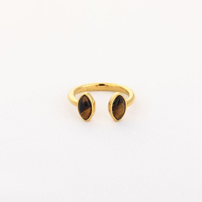 Livia Bruin Ring - Gold
