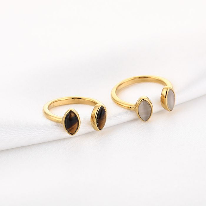 Livia Crème Ring - Gold